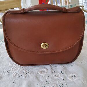 Vintage Coach Large Plaza Bag 9865 in British Tan